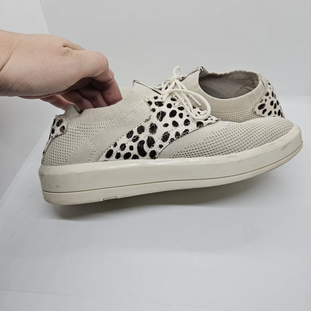 Mark Nason Shining Grayson animal print fur and mesh sneakers 8.5